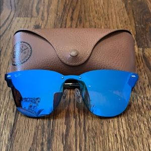 Ray Ban blaze club master sunglasses in blue